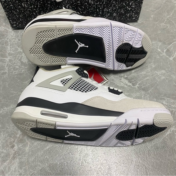 Air Jordan Men’s White and Black Sneakers - Picture 5 of 7